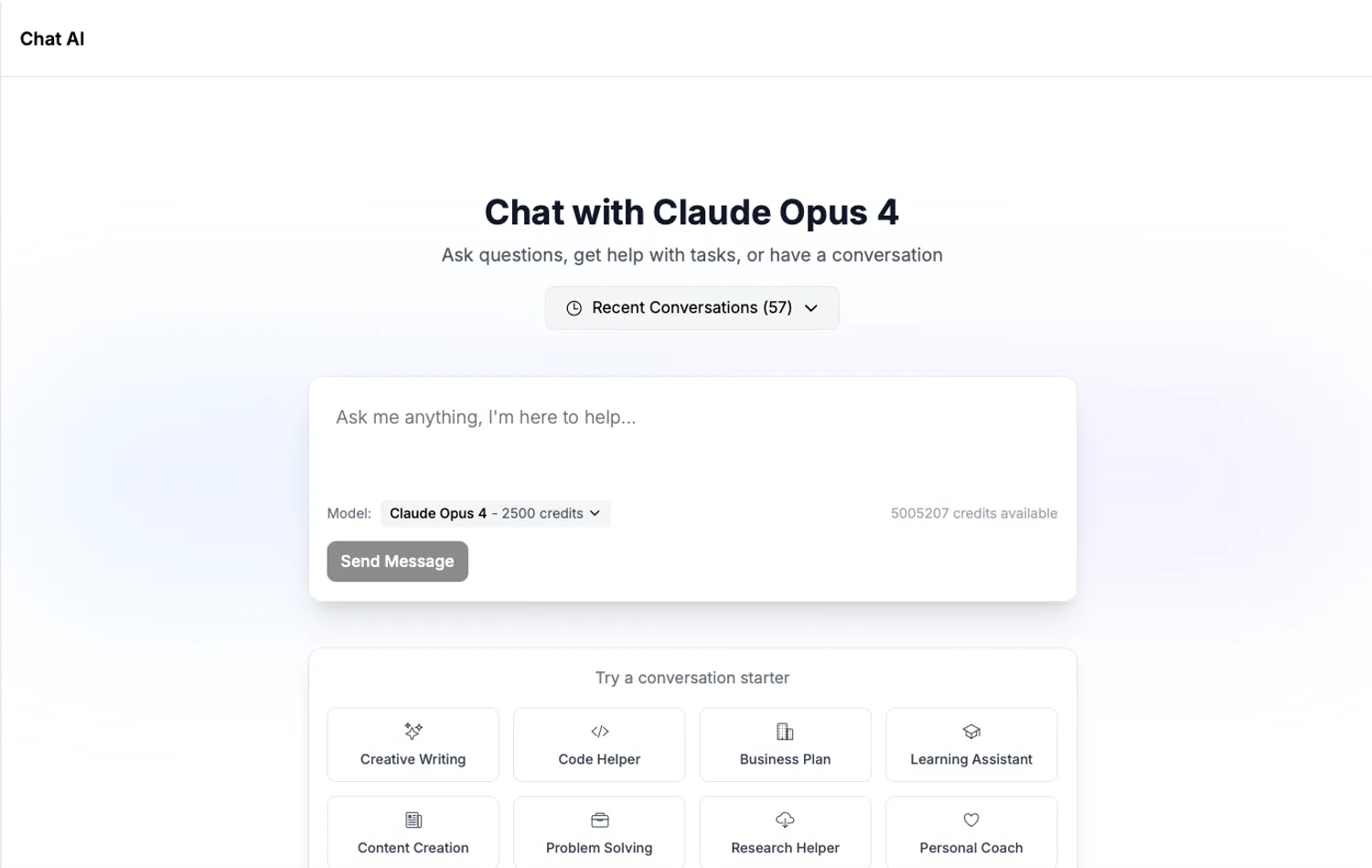 Chat AI Interface