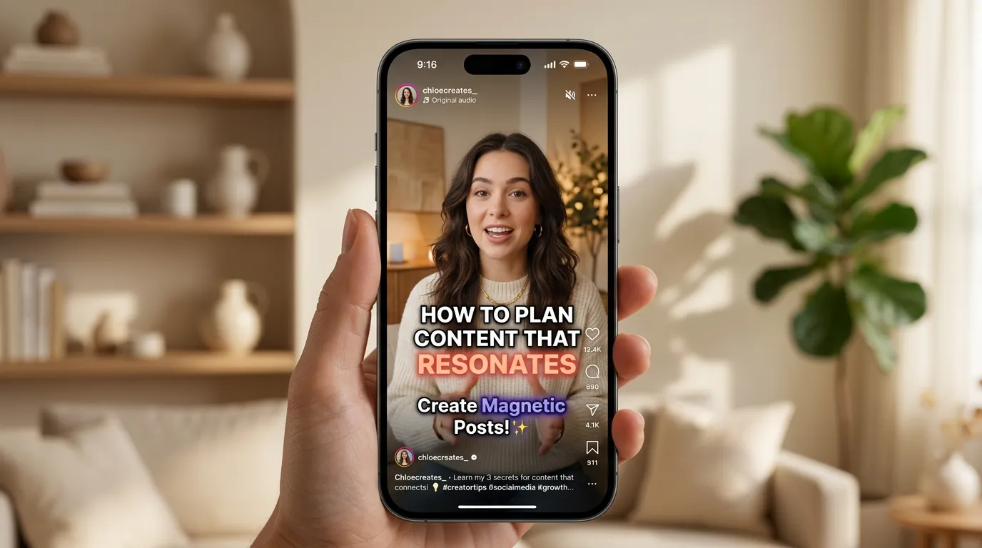 Instagram Reel mit animierten Untertiteln