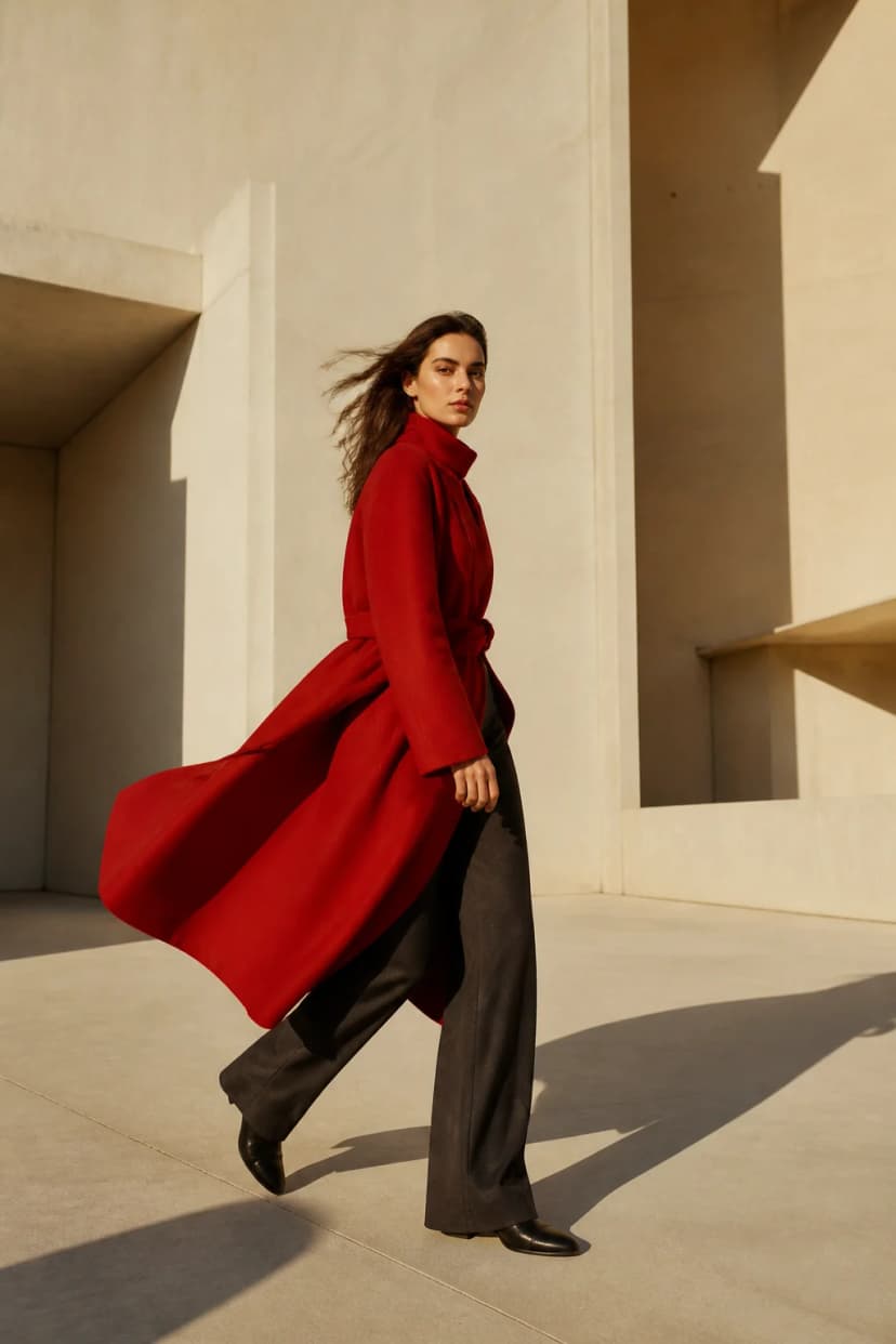 Generated fashion editorial portrait